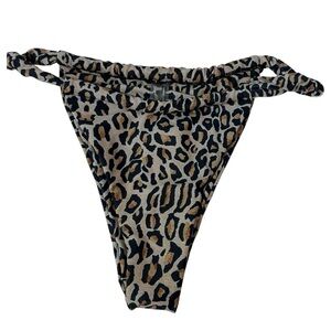 Leopard‎ Print String Bikini Bottoms Sexy Animal Print Swimsuit